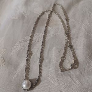 LAGOS Luna Pearl Necklace, Sterling Silver, 16 to 18 Inches